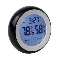 Ceas digital LED cu touchscreen, temperatura, umiditate, alarma, magnet fixare