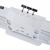 Ceas digital de birou, iluminat LED alb rece, afisaj mare, alarma, temperatura