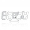 Ceas digital de birou, iluminat LED alb rece, afisaj mare, alarma, temperatura