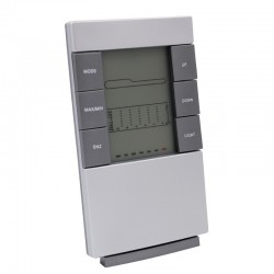 Statie meteo LED cu ceas, higrometru, calendar, alarma, 14 cm