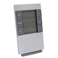 Statie meteo LED cu ceas, higrometru, calendar, alarma, 14 cm