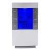 Statie meteo LED cu ceas, higrometru, calendar, alarma, 14 cm