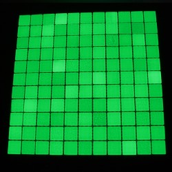 Mozaic fosforescent verde pentru decor glow in the dark, 30x30 cm