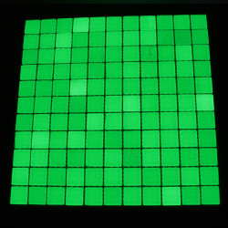 Mozaic fosforescent verde pentru decor glow in the dark, 30x30 cm