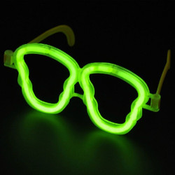 Ochelari luminescenti forma Skull, look party