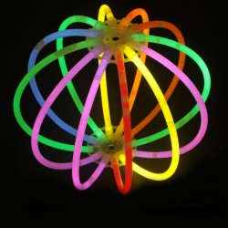Minge luminoasa glow, diametru 15 cm, jucarie DIY efect luminos multicolor