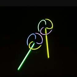 Morisca party luminoasa glow multicolora, model forme mixte, ABS