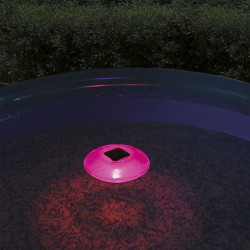 Lampa solara plutitoare, LED RGB, diametru 18 cm, IP68, ABS