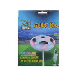 Minge muzicala LED Glide Ball, 18 cm, forma disc, minge pe perna aer