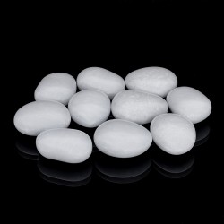 Pietre decorative fosforescente, diametru 4 cm, lumineaza glow albastru, 10 bucati