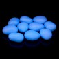 Pietre decorative fosforescente, diametru 4 cm, lumineaza glow albastru, 10 bucati
