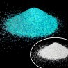 Nisip fosforescent bicolor albastru si aqua, granulatie fina, 100 g