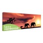 Tablou fosforescent Familie de elefanti, canvas profesional, 60x20 cm