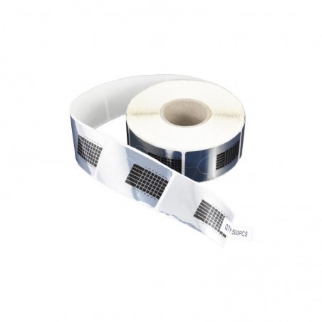 Sabloane patrate pentru constructie unghii, rola 50 bucati, argintiu