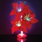 Craciunita decorativa cu fibra optica, LED-uri multicolore, 8 moduri iluminare