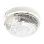 Aplica de tavan 100W E27, abajur tip cristal, IP44, alba, 220V, VEGA