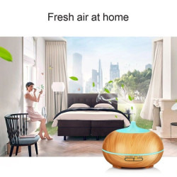 Difuzor de arome cu ultrasunete, 14W, 300 ml, lumina ambientala 7 culori, timer
