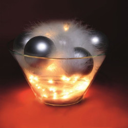 Ghirlanda micro LED-uri alb cald, cablu alama, interior/exterior