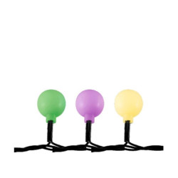 Instalatie 50 LED-uri multicolore, ornament glob, 4.9 m, interior/exterior