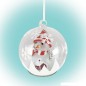 Glob cu LED si figurina Om de Zapada, sticla, diametru 13 cm, baterii