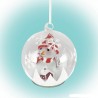Glob cu LED si figurina Om de Zapada, sticla, diametru 13 cm, baterii