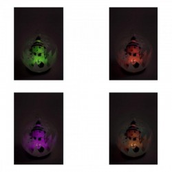 Glob cu LED si figurina Om de Zapada, sticla, diametru 13 cm, baterii