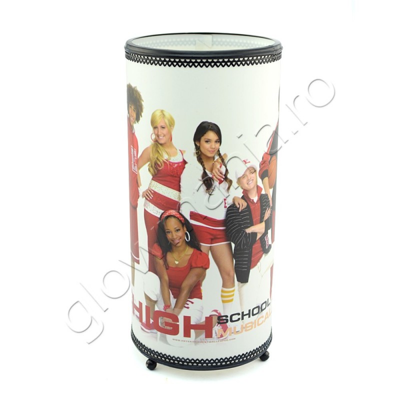 Lampa veioza cilindrica trupa Hannah Montana pentru camera copil