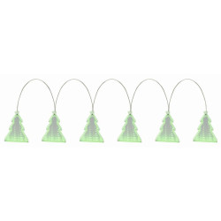 Ghirlanda decorativa LED, 6 ornamente efect tunel infinit, 1 m, comutator