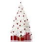 Brad Artificial 200 cm Pin Alb, baza 128 cm, 12 niveluri, 422 ace, model Premium