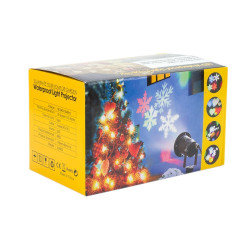 Proiector LED efect fulgi albi de zapada, 4W, metalic, IP64