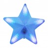 Stea luminoasa LED albastra, 7 moduri iluminare, 50 cm, decor Craciun