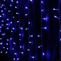 Perdea de lumini pentru Craciun, 140 beculete, lumina albastra, lungime 3 m