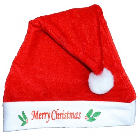 Caciula Merry Christmas pentru Craciun, material textil, marime universala