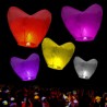 Lampioane zburatoare SKY lanterns colorate forma inima