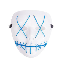 Masca horror Purge luminoasa, 3 moduri iluminare, unisex, marime universala