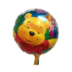 Balon folie Winnie the Pooh's, diametru 45 cm, petreceri, aer si heliu