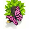 Lampa 3D Fluture roz