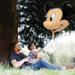 Balon gigant Mikey Mouse, figurina 3D din folie3D, 74x52 cm, aer si heliu