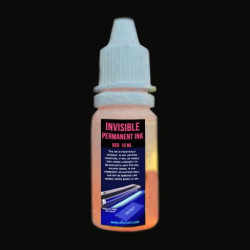 Cerneala UV invizibila rosie pe baza de solvent permanenta, flacon 10 ml