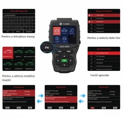 Tester profesional auto OBDII CAN, testare rapida, citire stergere DTC, radionavigatie, diagnoza full, LCD 3.5 inch, Ausland MDS