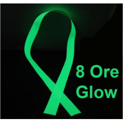 Banda fosforescenta autoadeziva, rola 25 m lungime, lumineaza verde