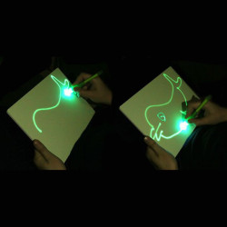 Tablita magica fosforescenta rescriptibila, breloc UV