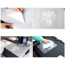 Folie fosforescenta de transfer termic, A4, nonprintabila, efect glow verde