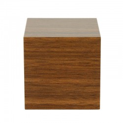 Ceas digital LED cu termometru si senzor de sunet, forma cubica