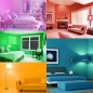 Bec inteligent LED RGBW, Wi-Fi, E27 7W, control telefon smart