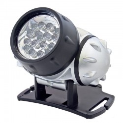 Lanterna frontala, 19 LED-uri, 4 moduri iluminare, rezistenta la apa