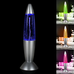 Lampa de veghe Magma, efect tornada, LED RGB 0.06W, 35.5 cm, alimentare duala