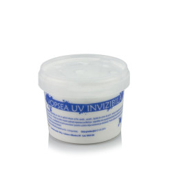 Vopsea invizibila fluorescenta reactiva UV, transparenta albastra