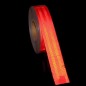 Banda reflectorizanta 3M rosie, pentru suprafete flexibile, latime 5 cm
