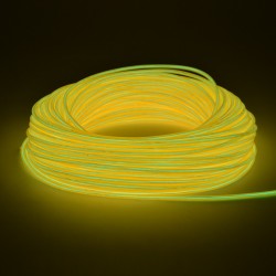 Kit fir luminos El Wire pentru tuning roti bicicleta, lungime 4 m, invertoare incluse